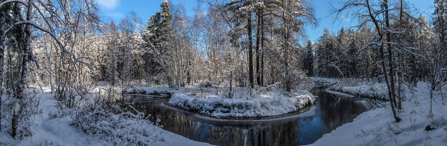 Зима, как художник, пейзажи рисует...