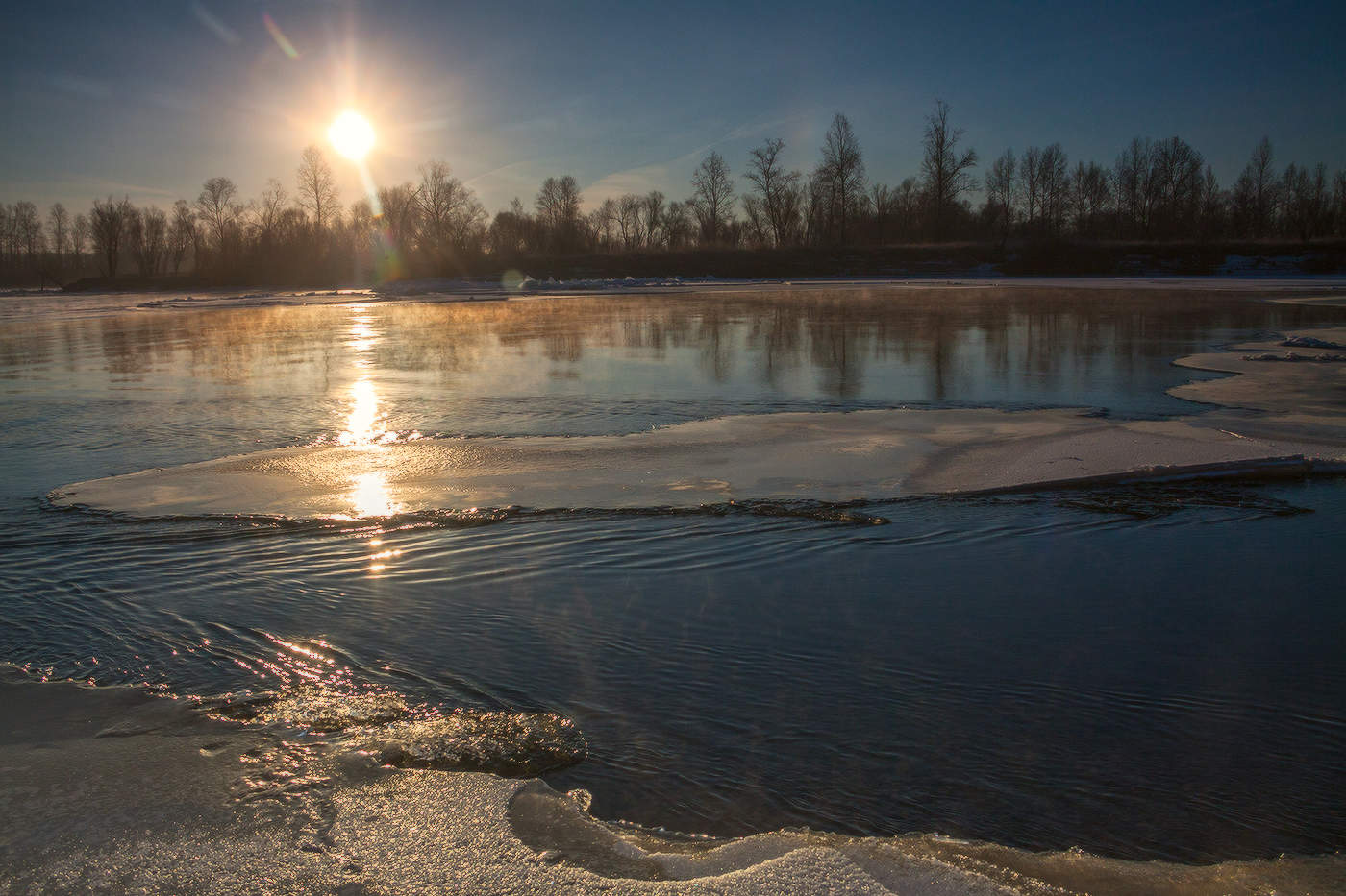 Сибирская Ока в ноябре
