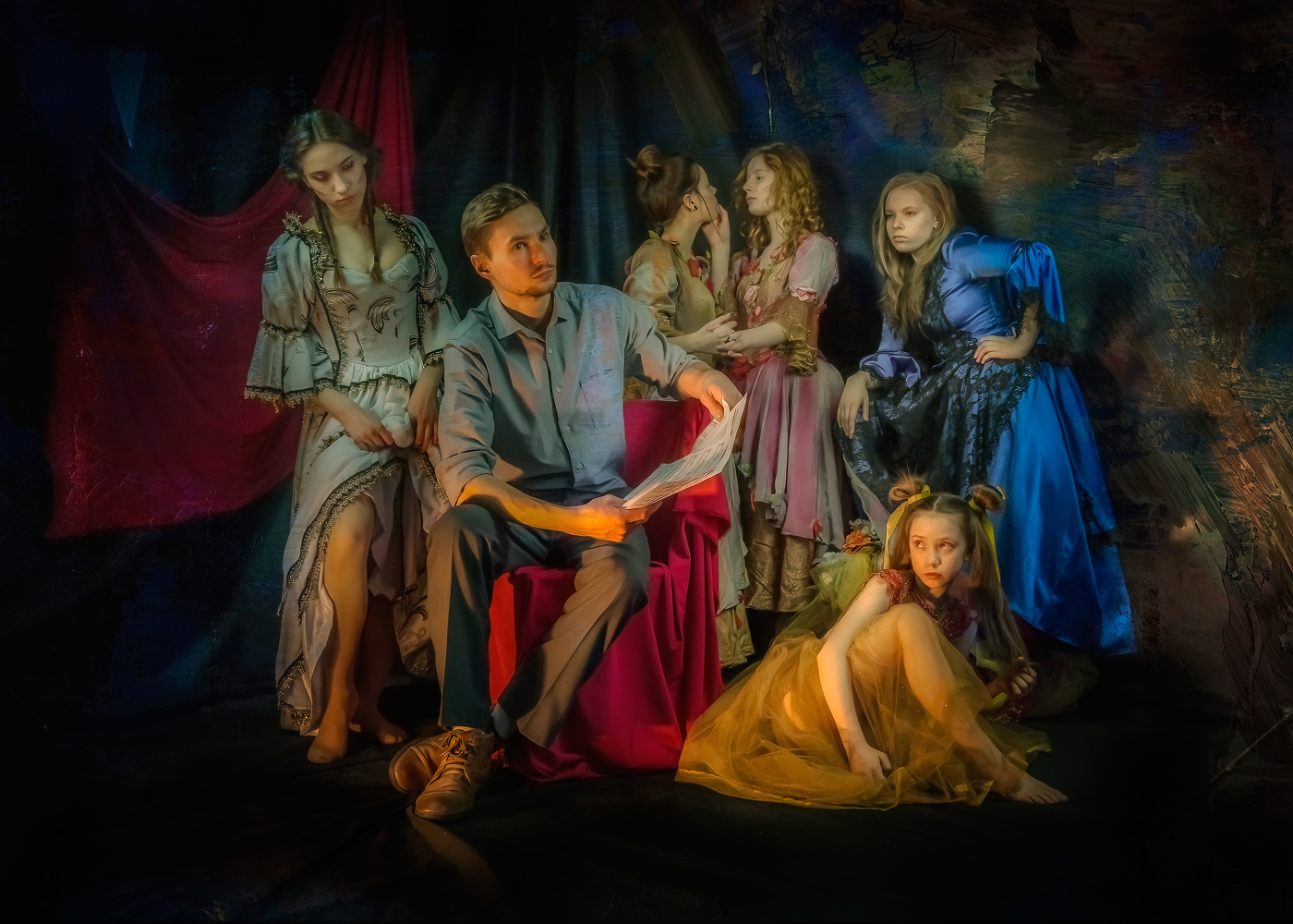 в творческом порыве ..