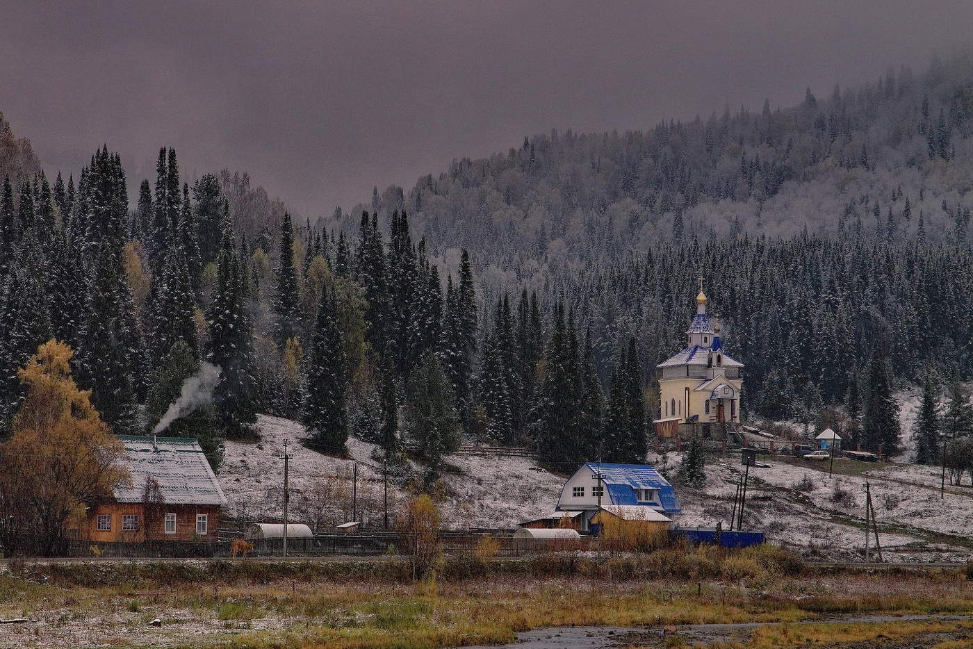 Первый снег.