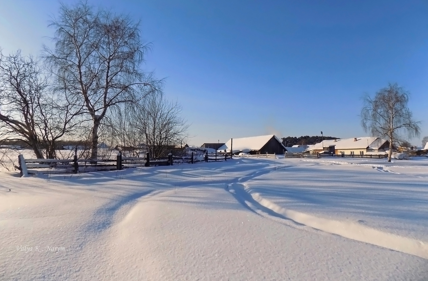 За околицей...