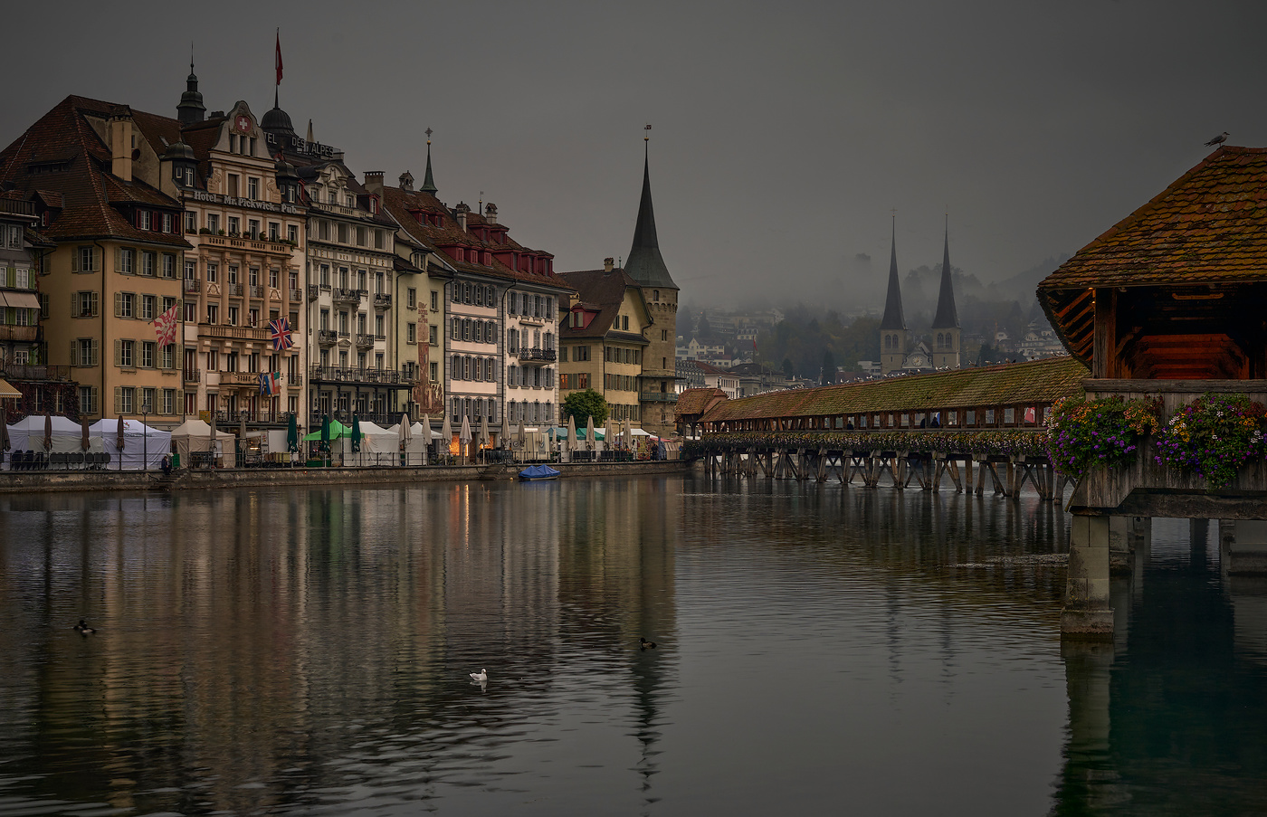 утренне прогулки по Люцерну...