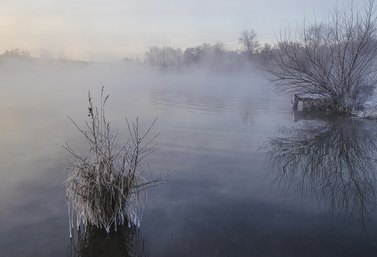 На озере в декабре