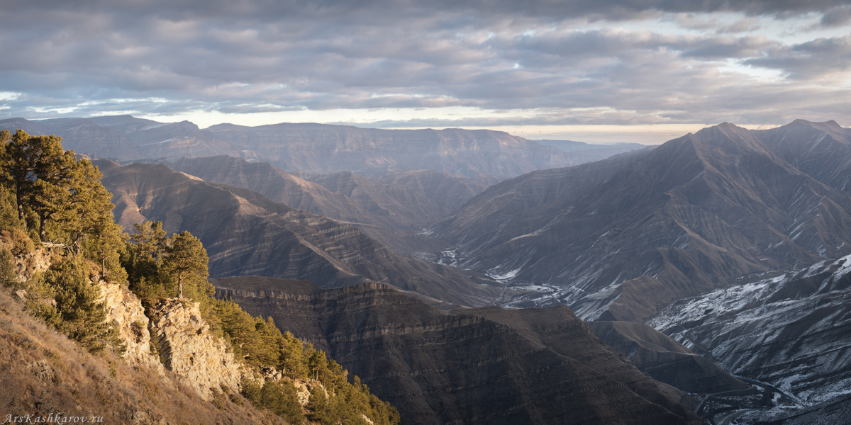 "Контрасты зимних гор"