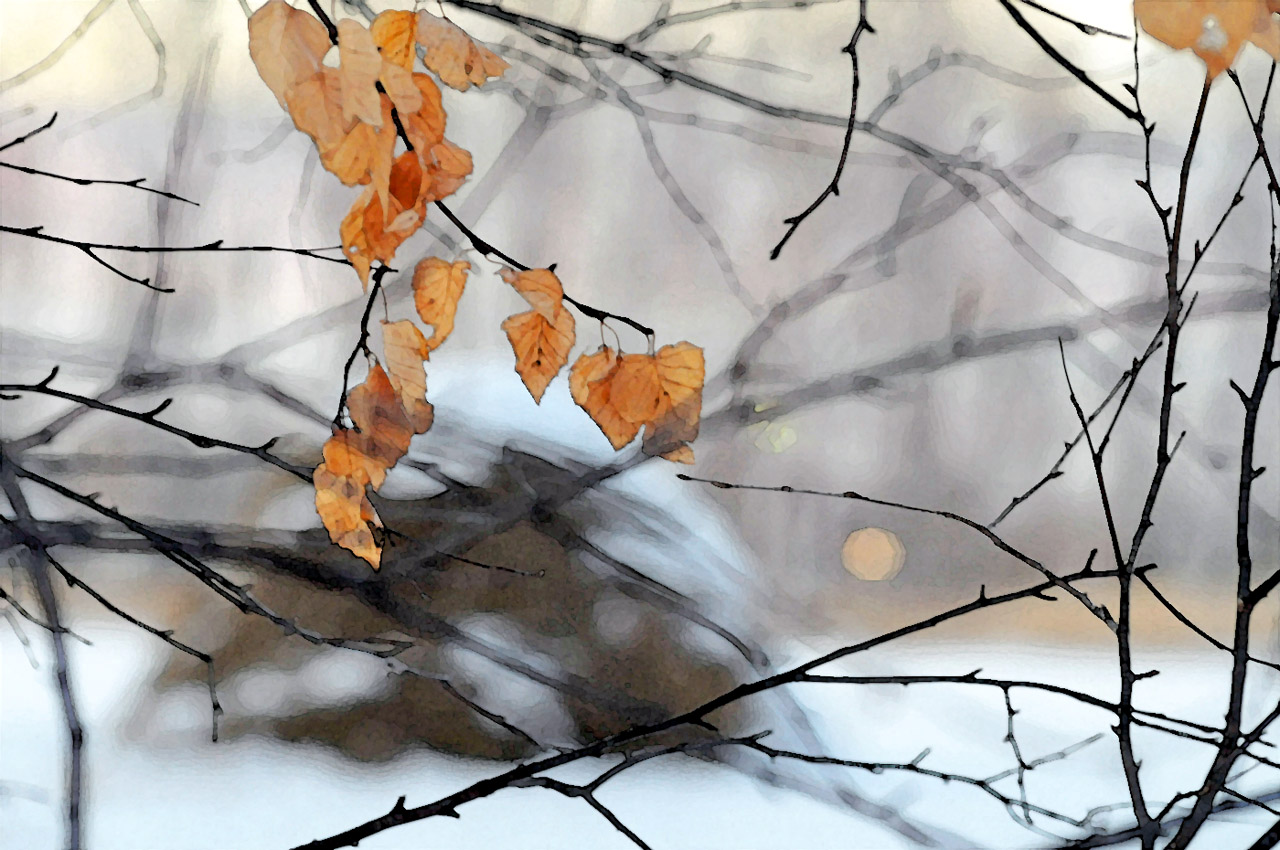Зимняя акварель