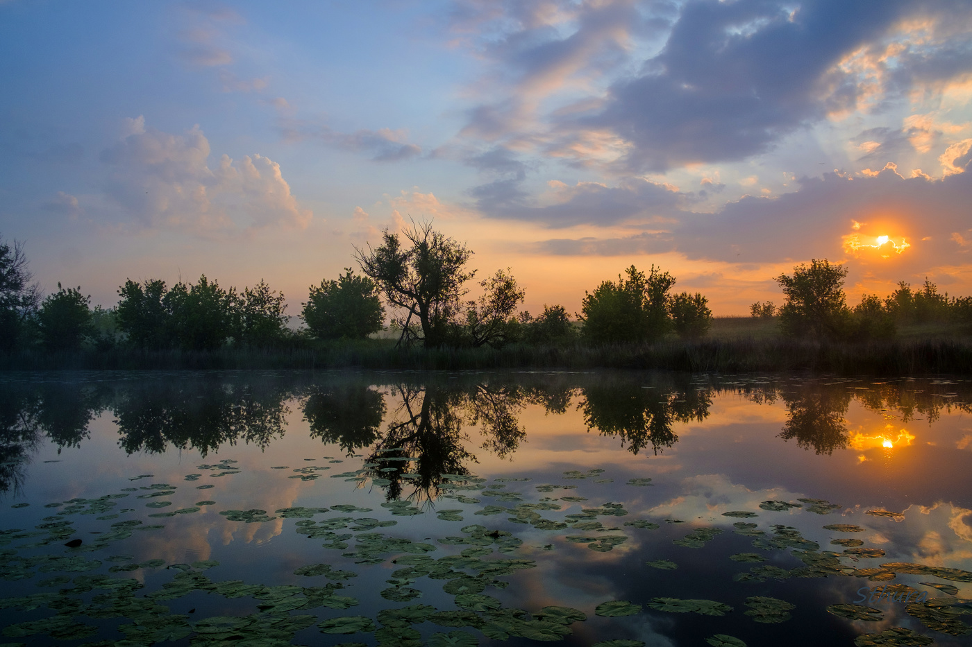 Весенняя заря.