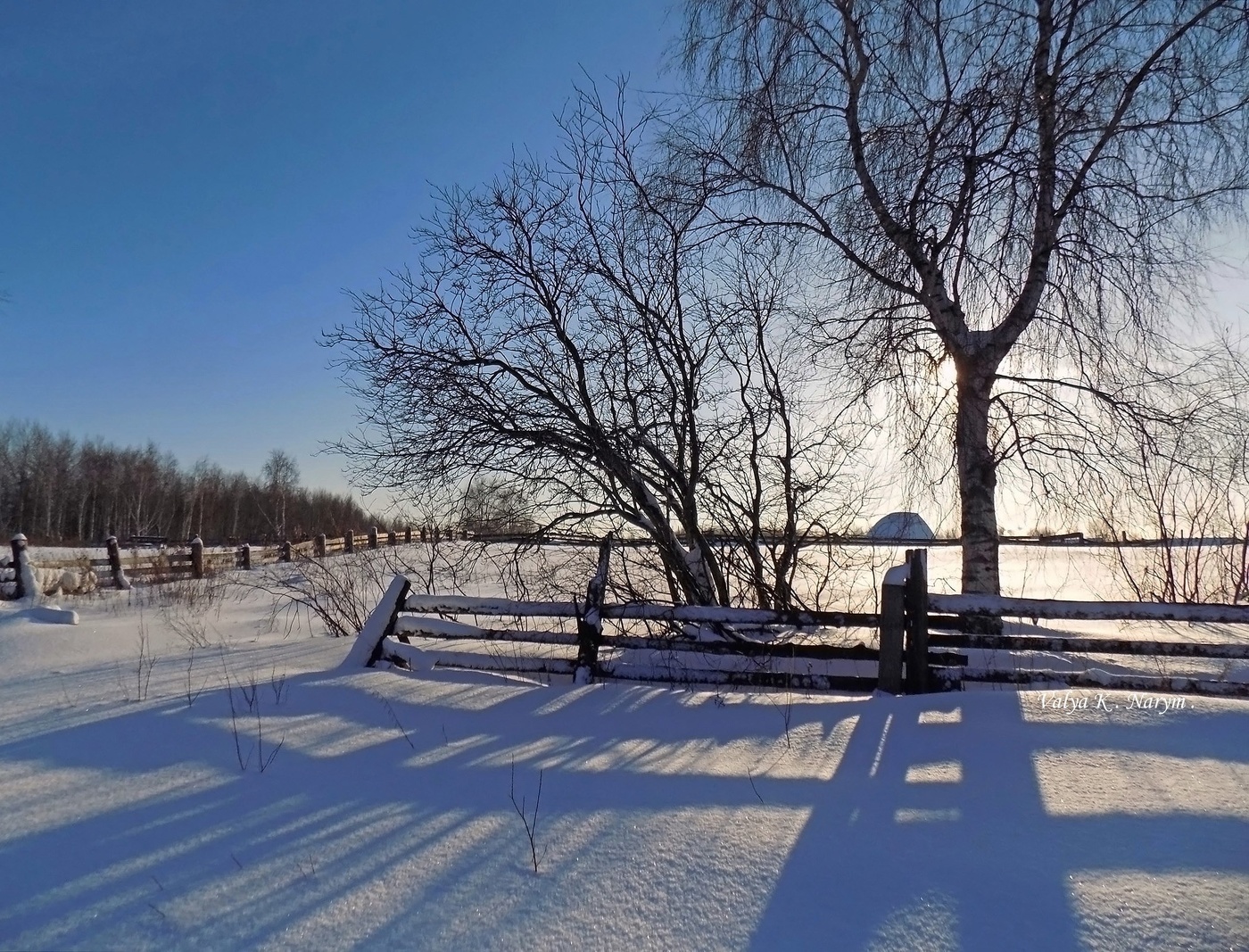 Зимние тени...