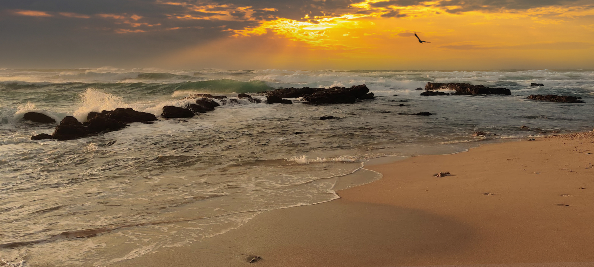 Над седой равниной моря