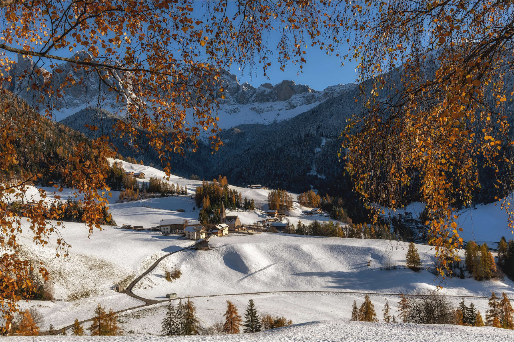 Осень встретилась с зимой