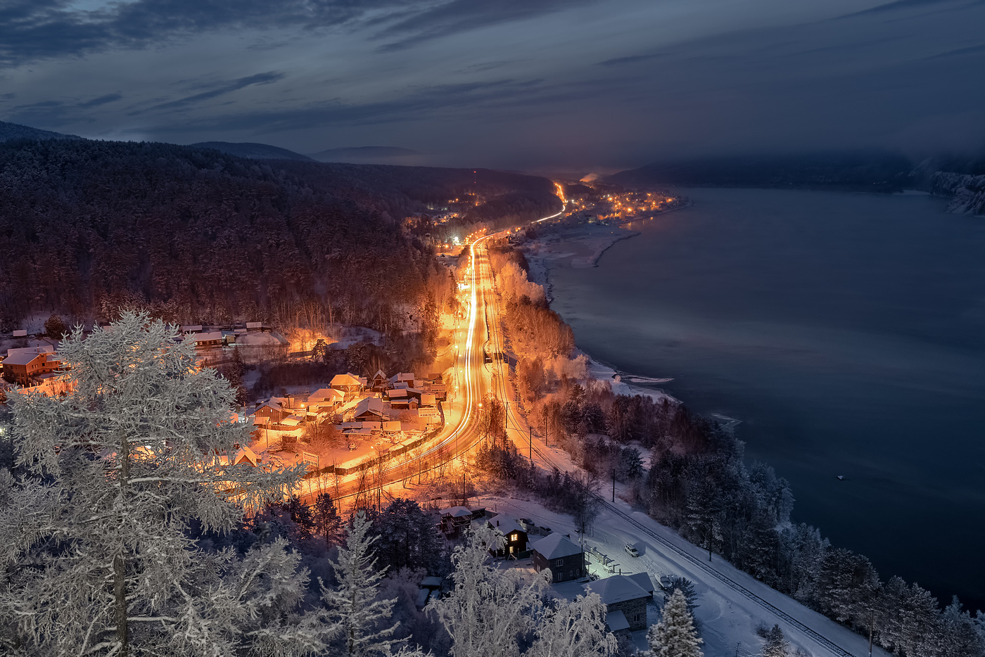 Вечерняя жизнь за городом