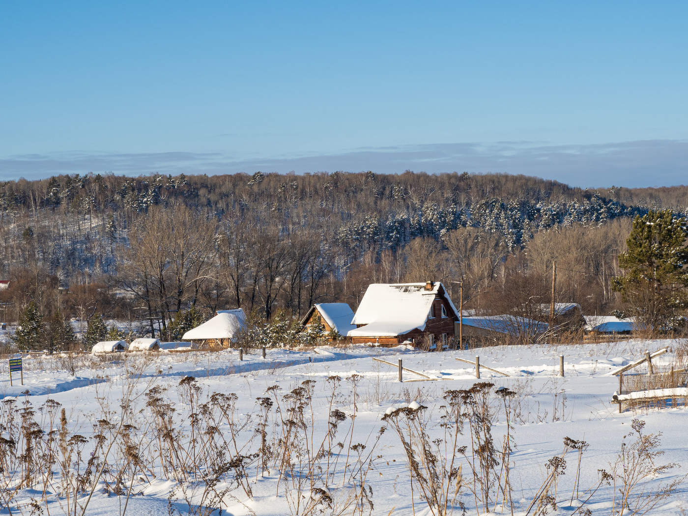 Хорошо зимой в деревне