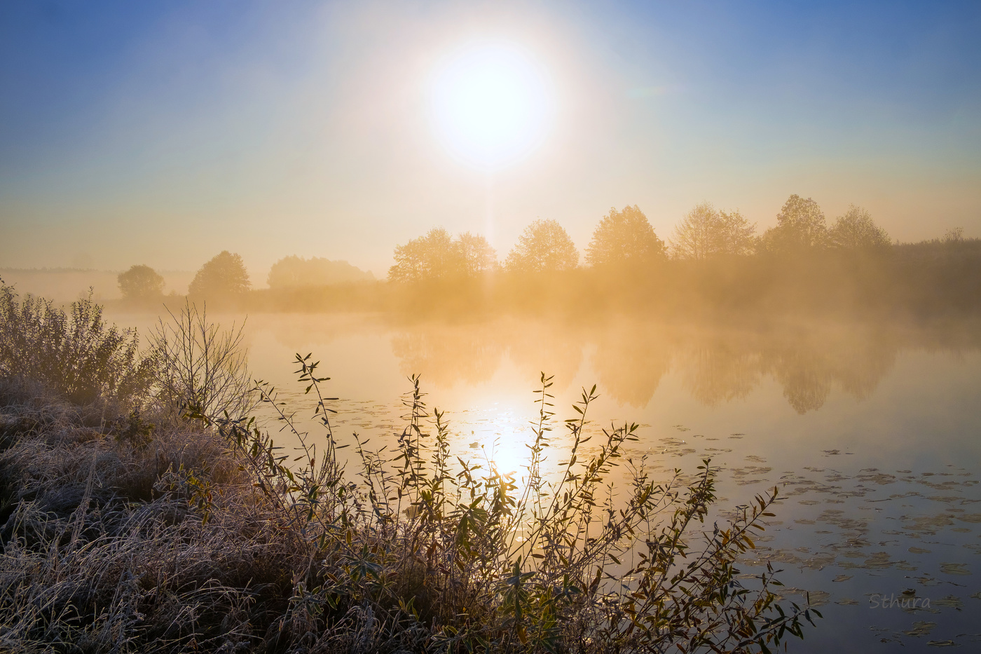 Туманный рассвет.