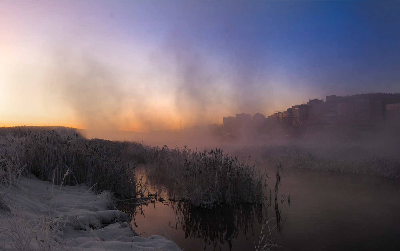 Город в тумане