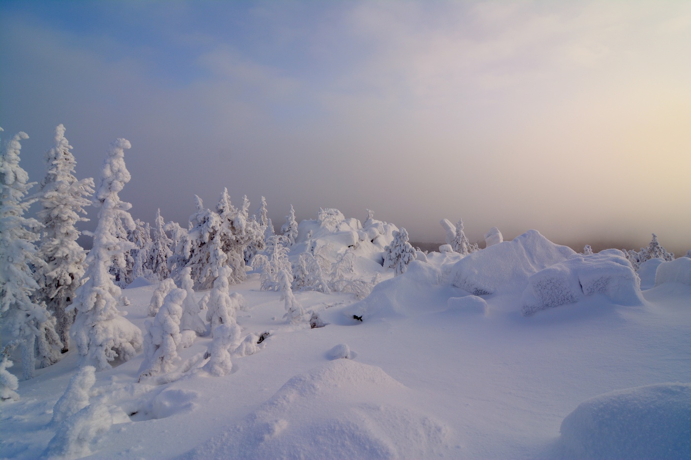 Зима в горах.