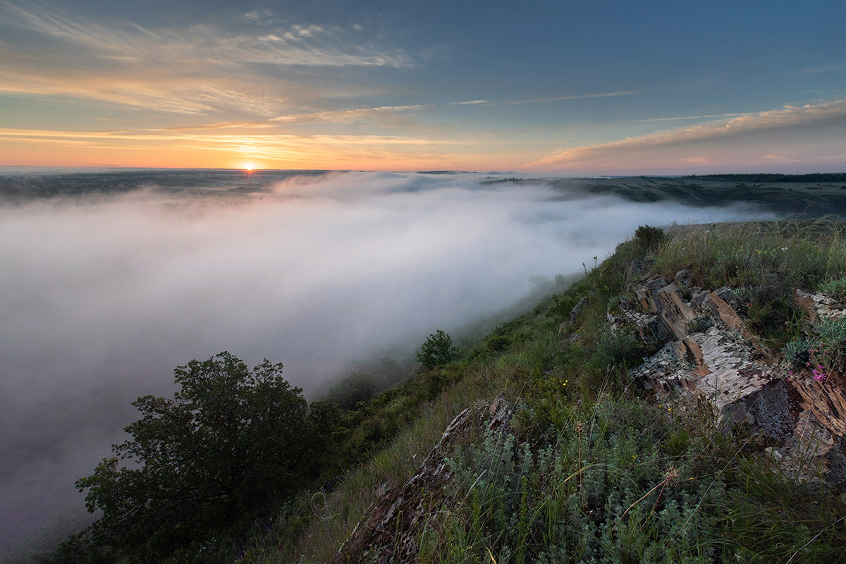 Восход над урочищем Орлинка