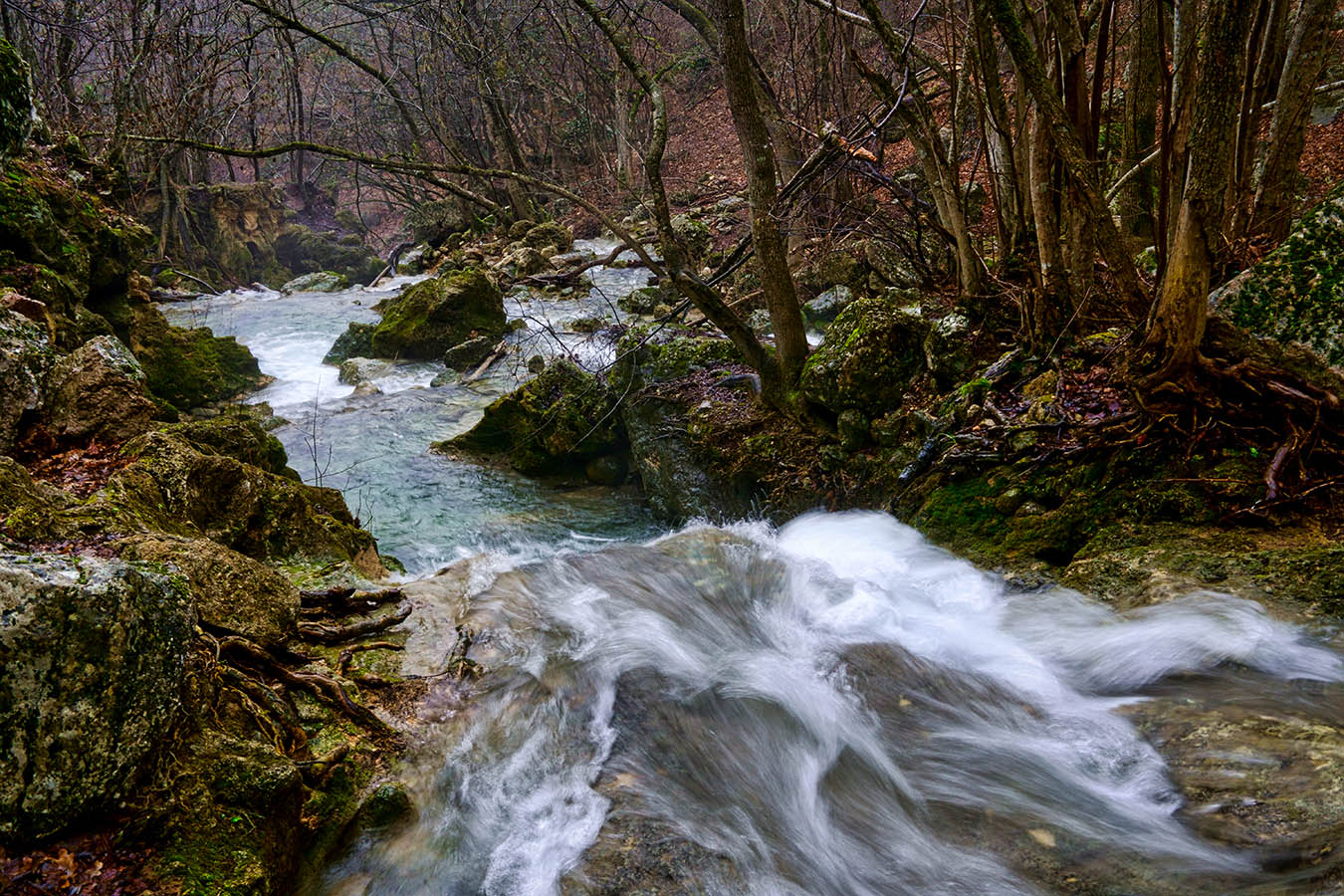 Январь в Кизилкобинском ущелье