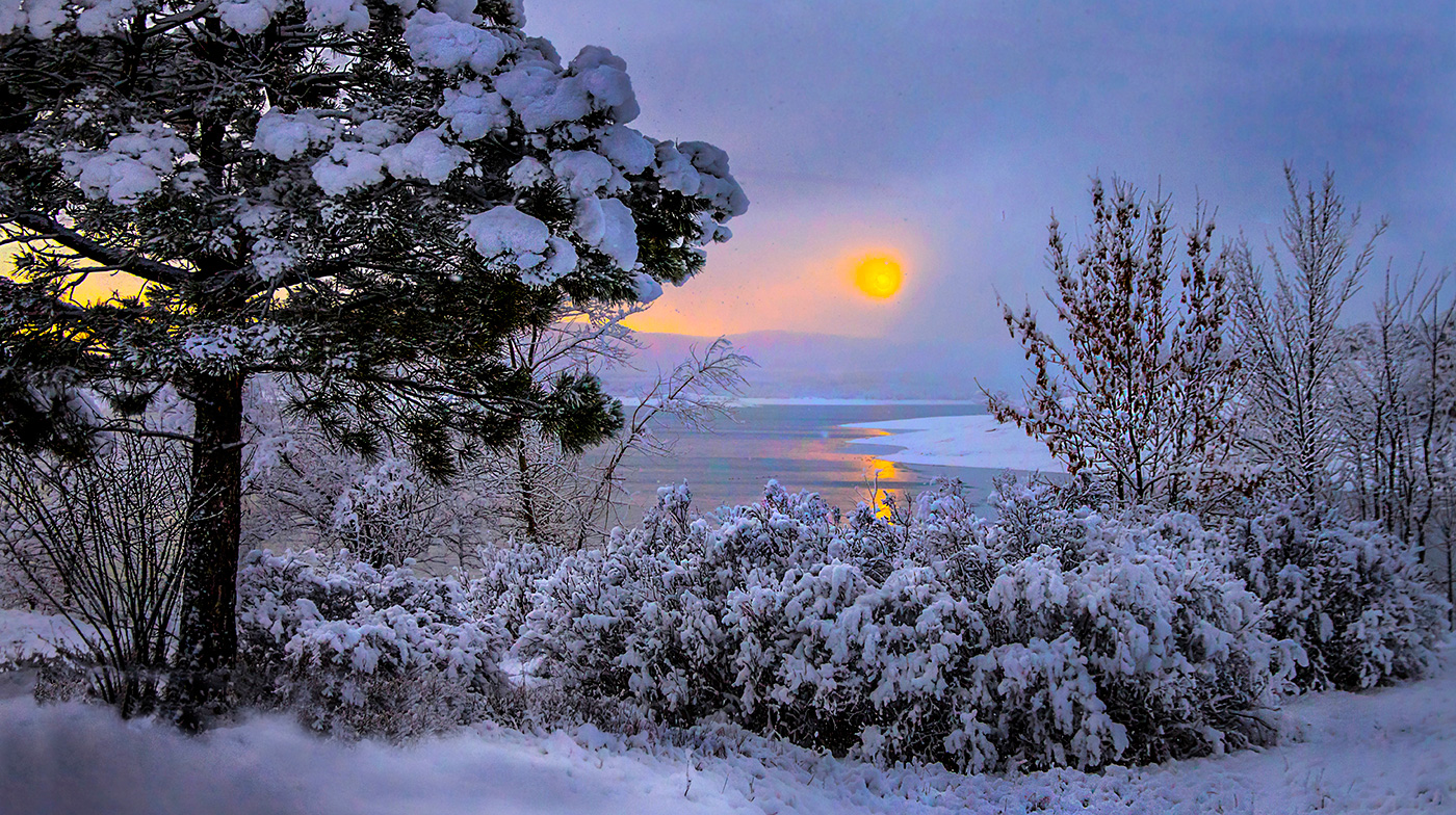 Зимняя пастэль