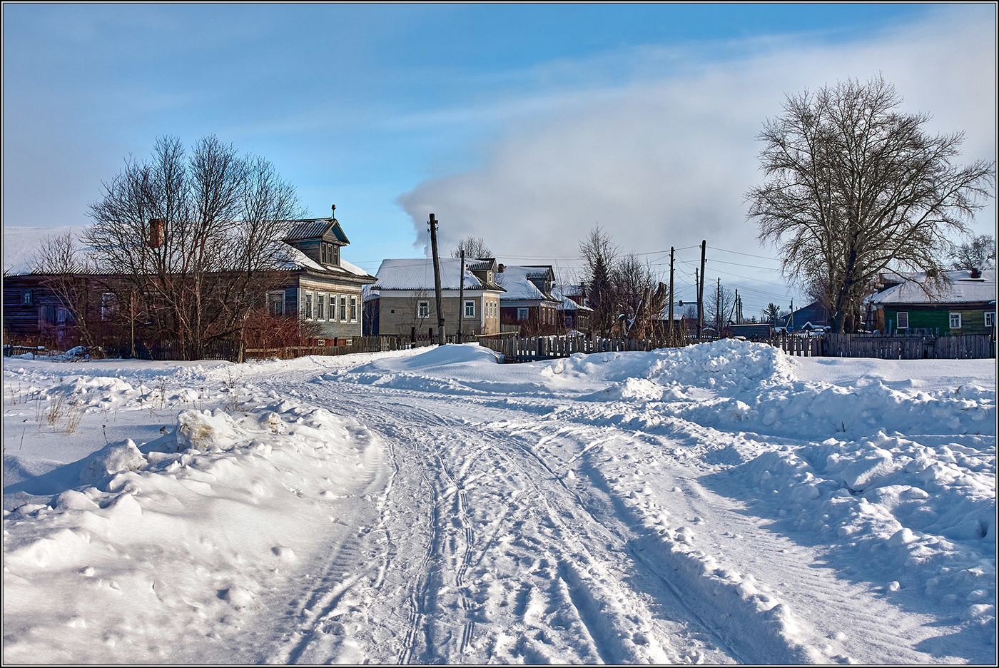 Посредине зимы.