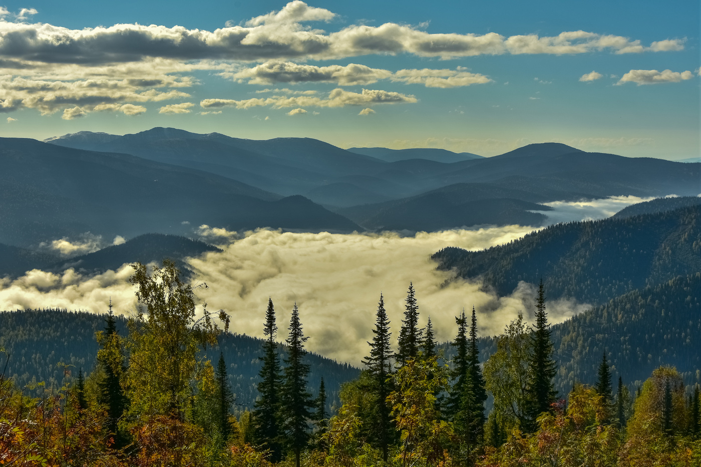 Утро в горах Кузнекого Алатау