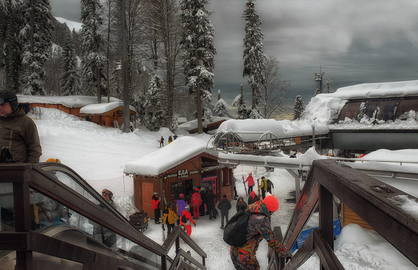 Горнолыжный курорт.