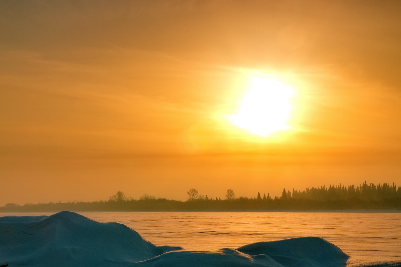 Закат над Томью.