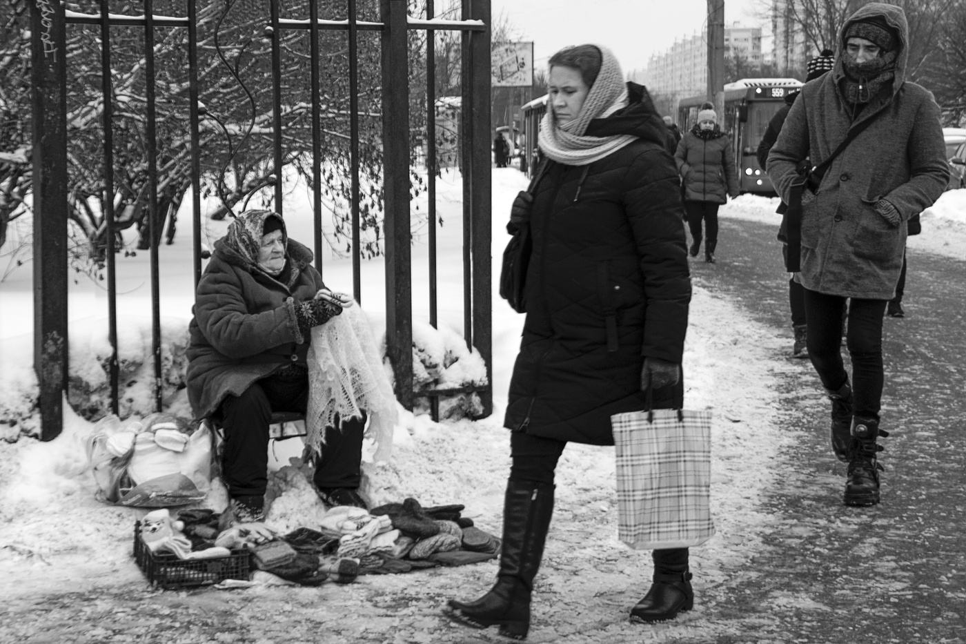 Пуховый платок