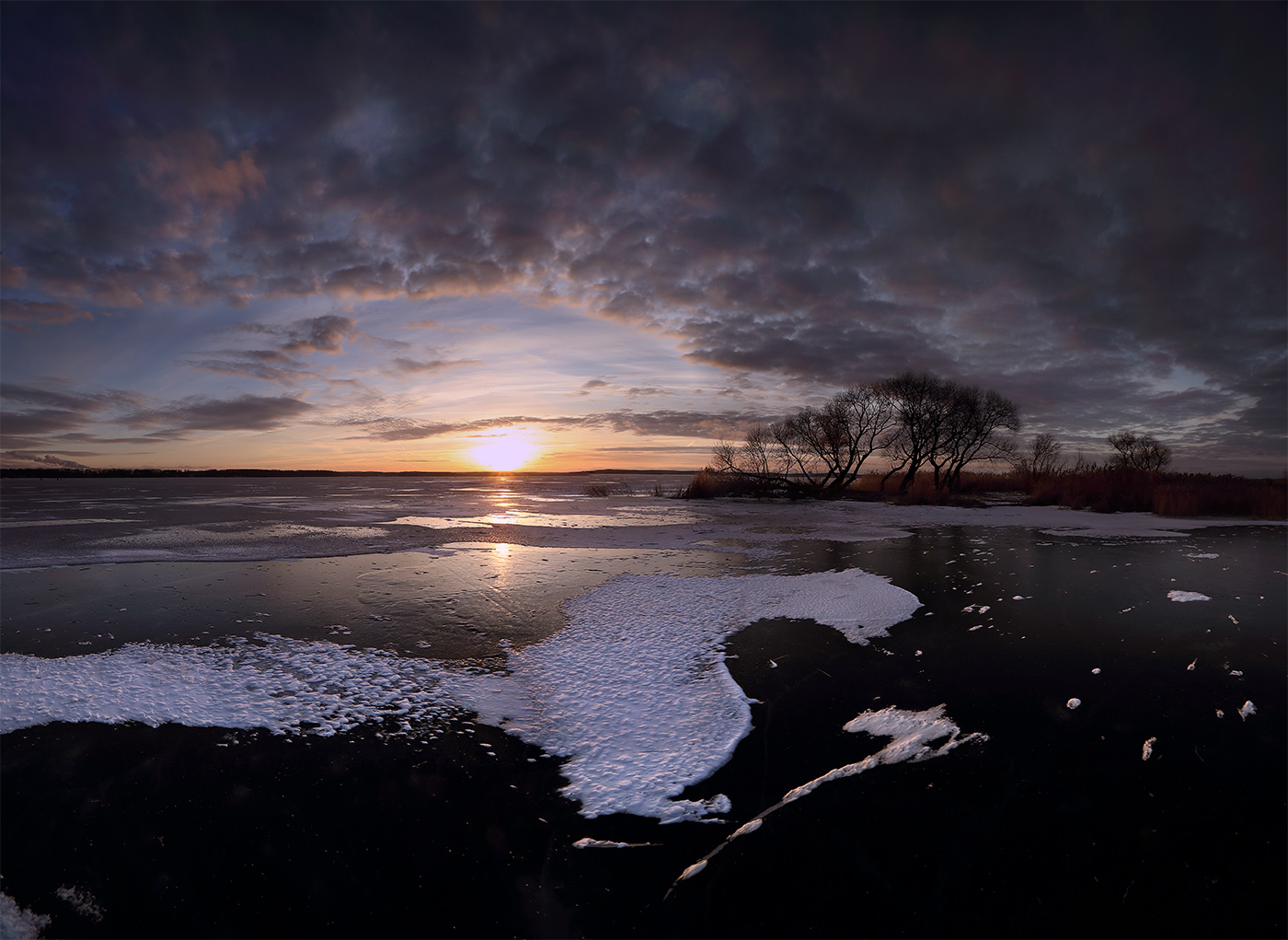 январский закат