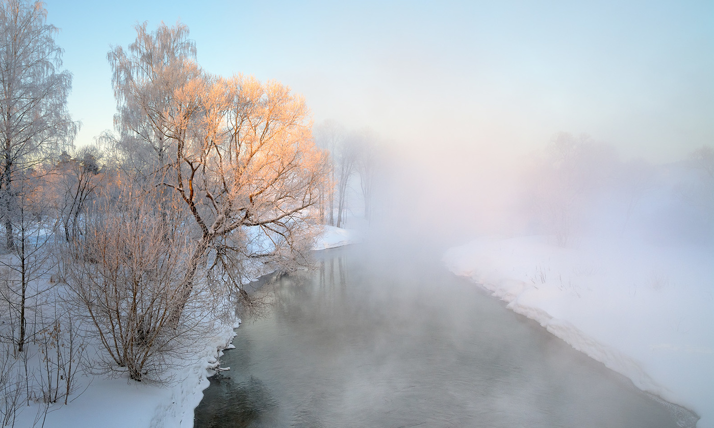 Морозное утро.