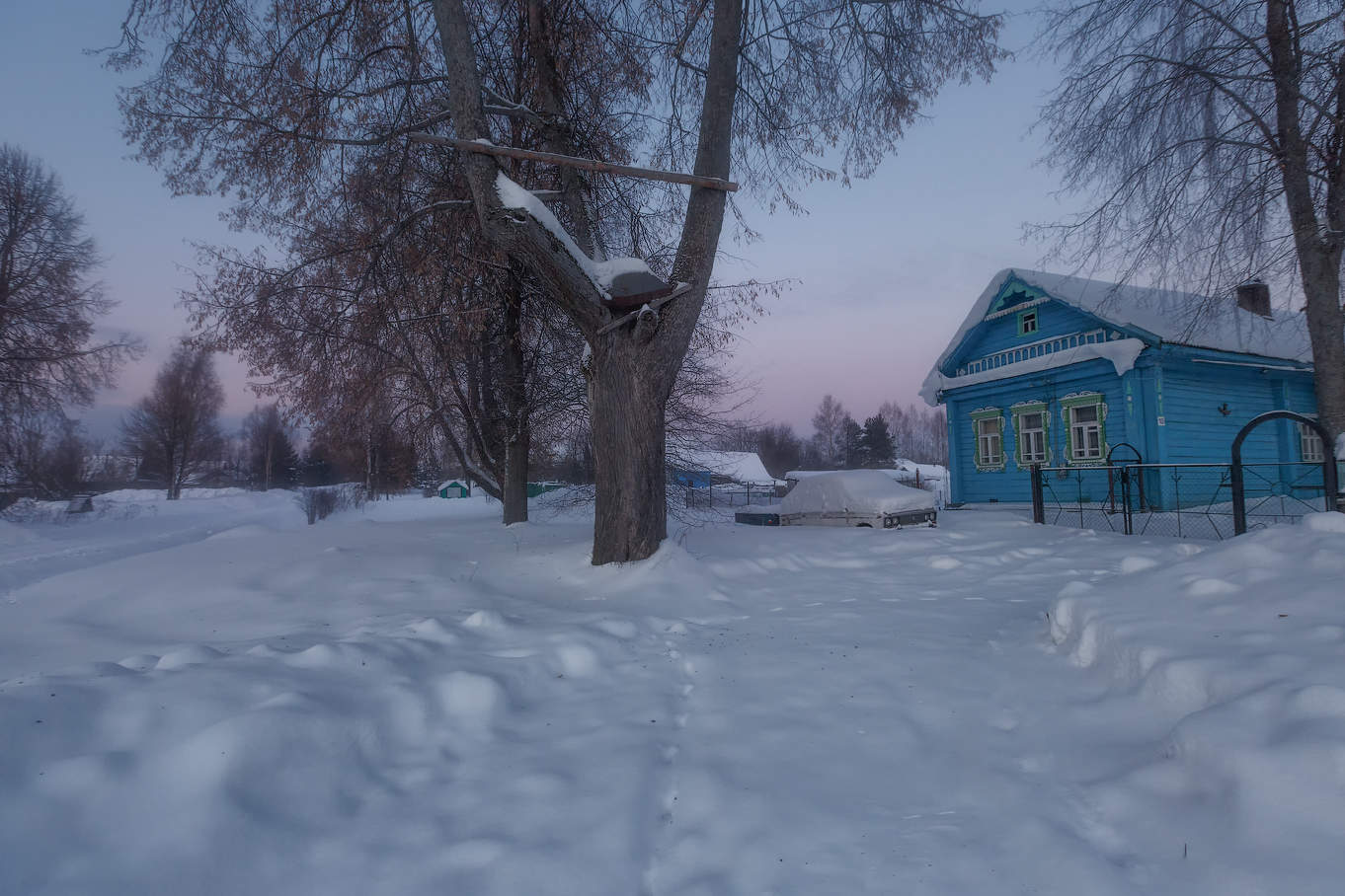 Снежная зима