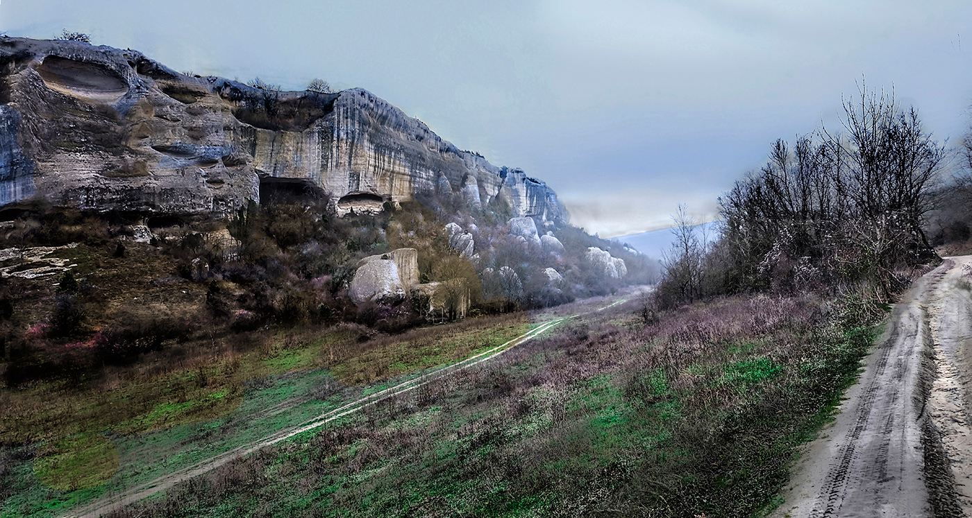 Туманная громада Эски-Кермен