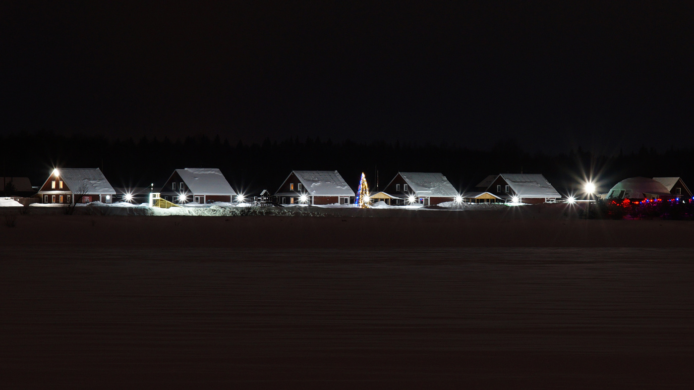 Зима,на том берегу.