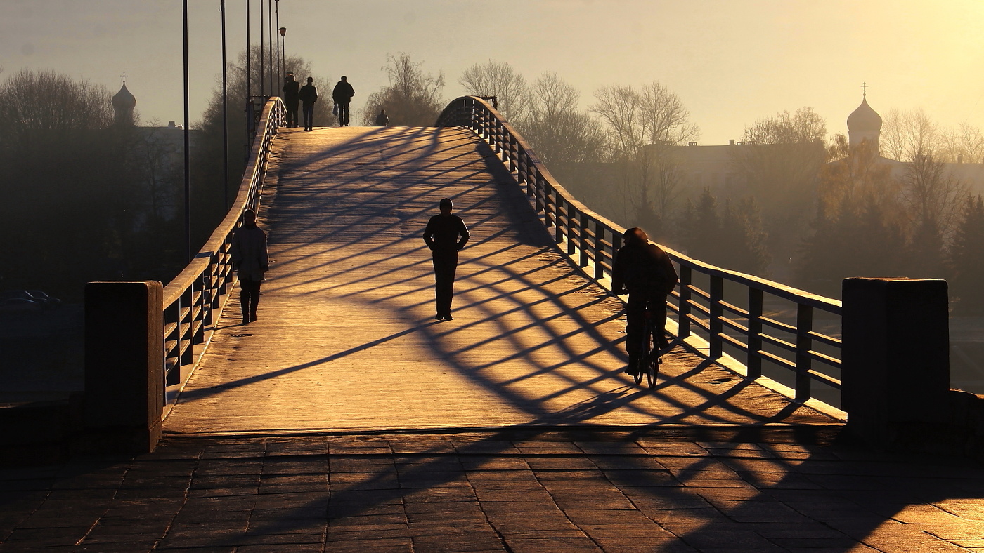Цвето-графика рассвета.