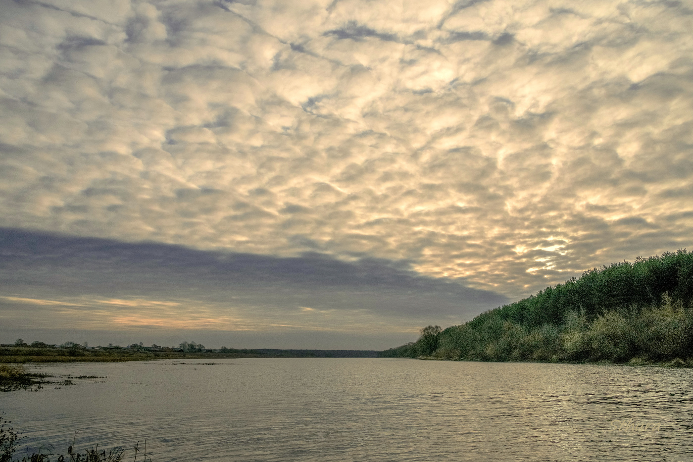 Облачное утро.