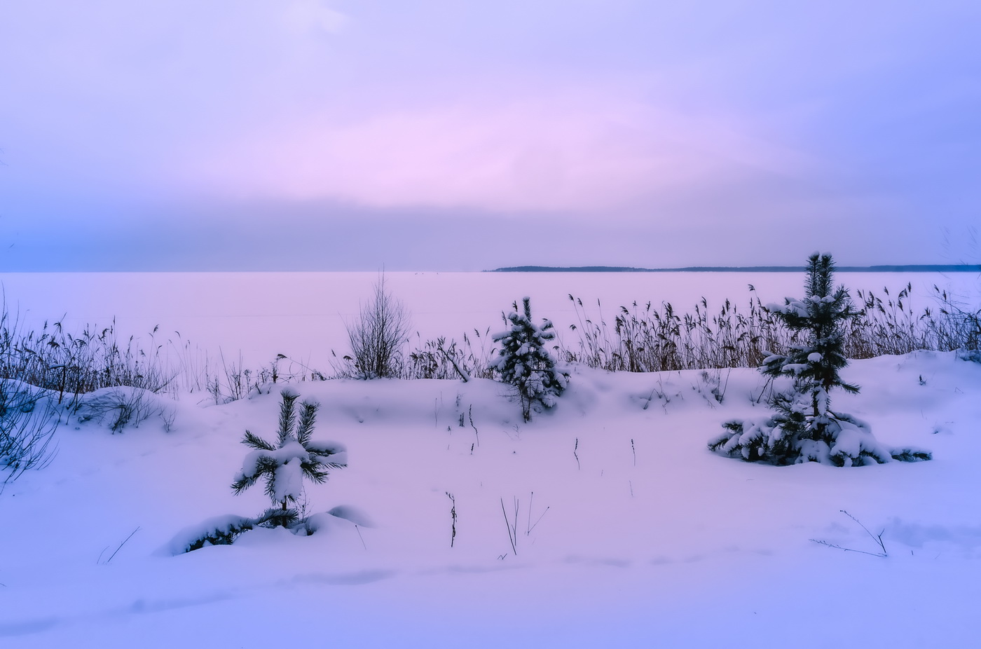 Вечер на озере