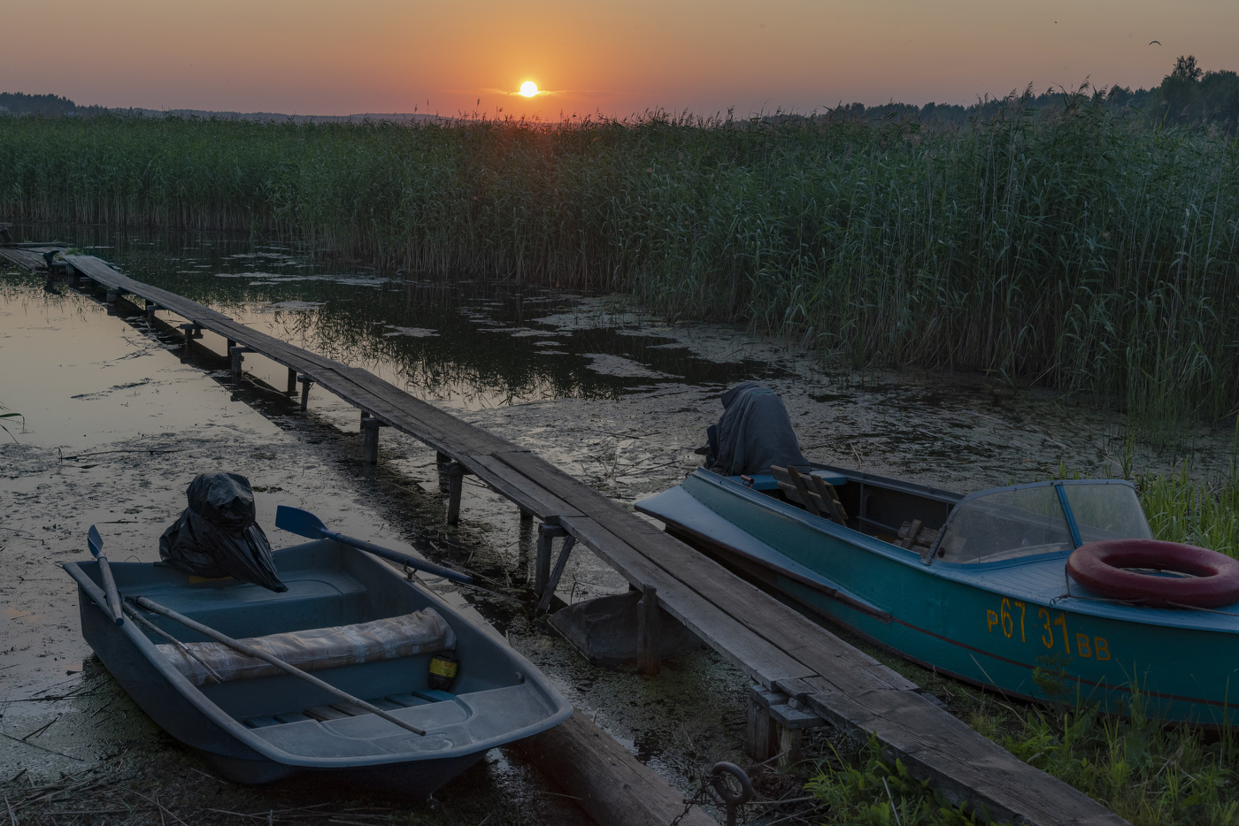 Вечер на Сиверском озере