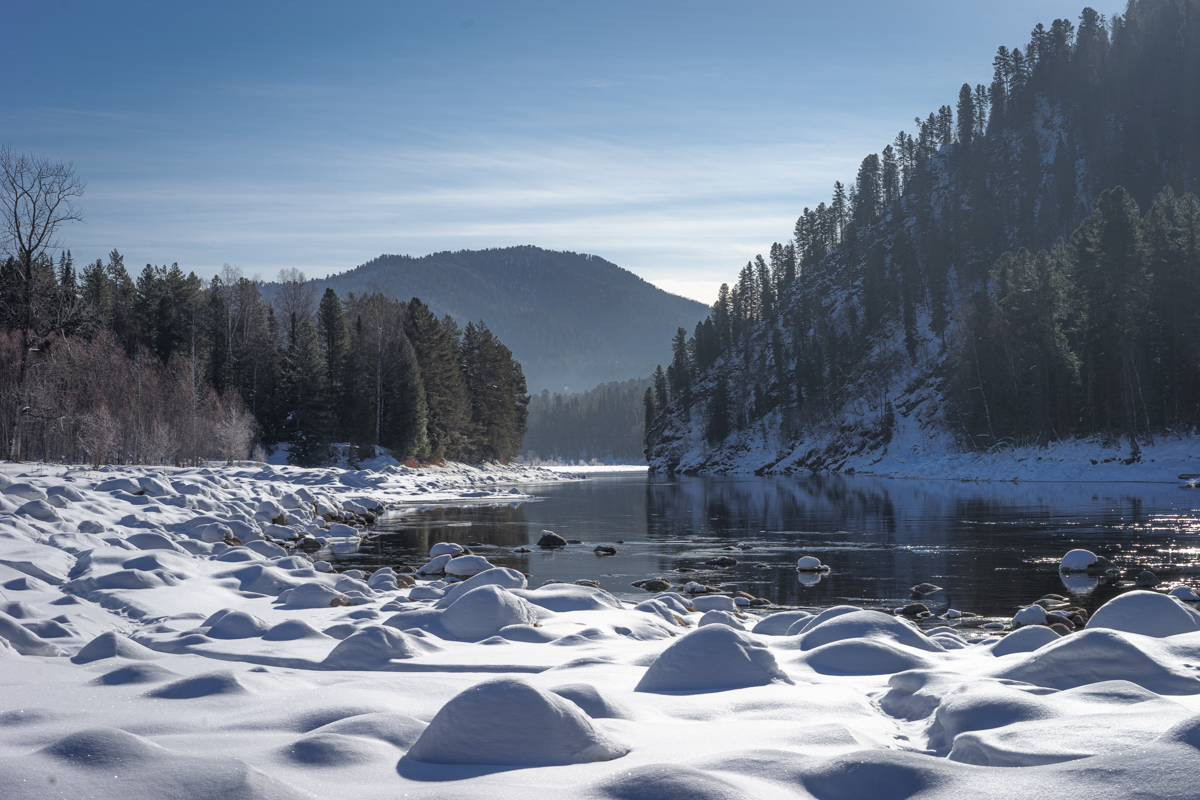 зимний пляж