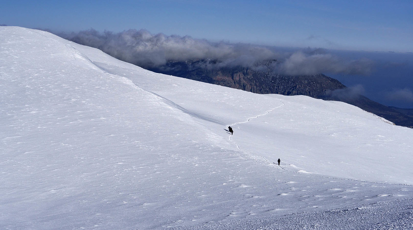 На верхнем плато