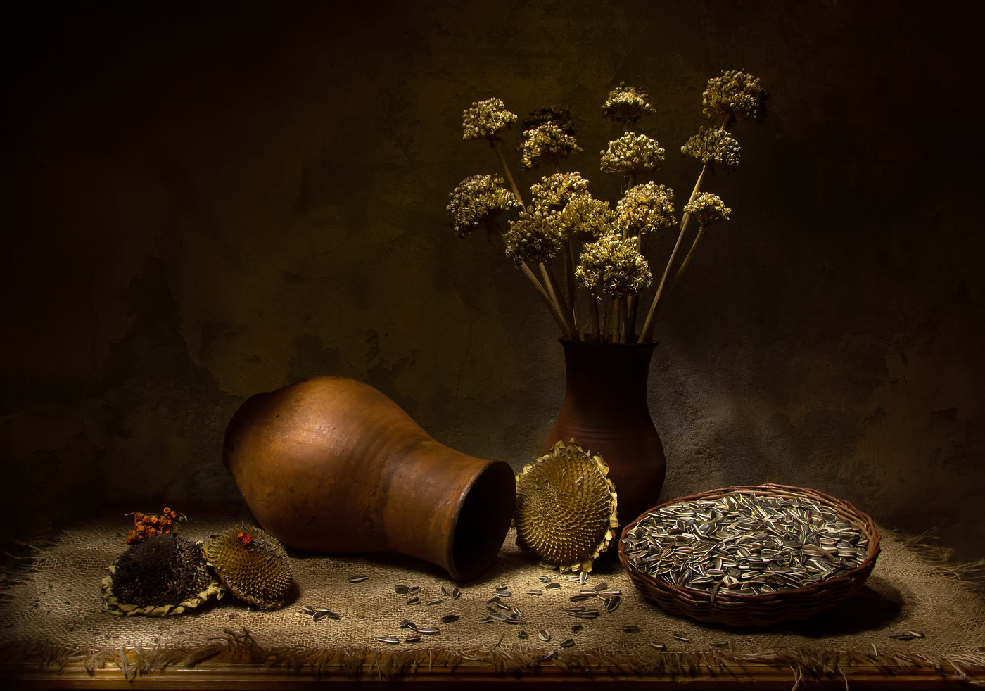 С семечками...