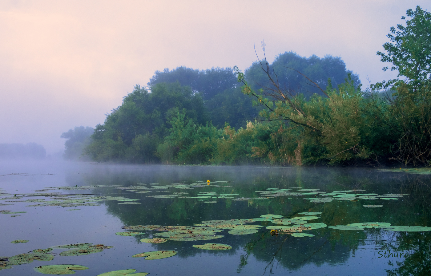 Пасмурное утро.