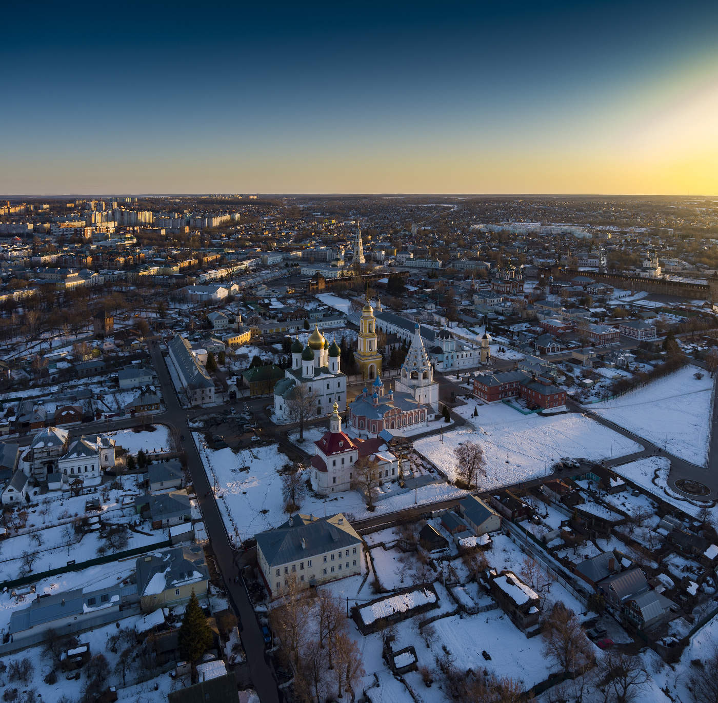 Весенний закат в Коломне