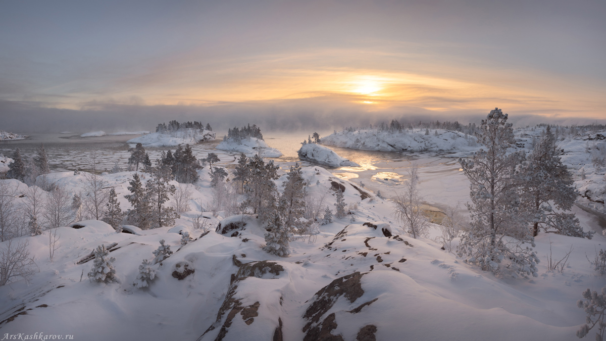 "Ландшафт зимних шхер"