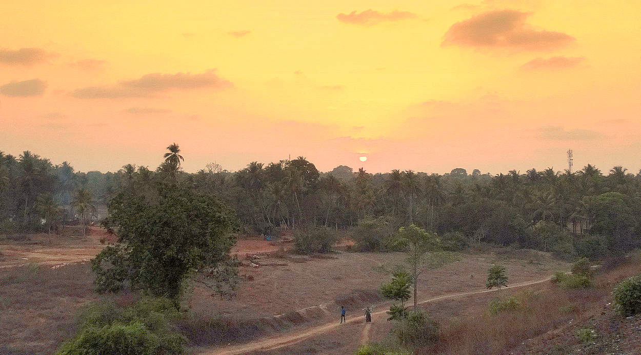 На закате дня