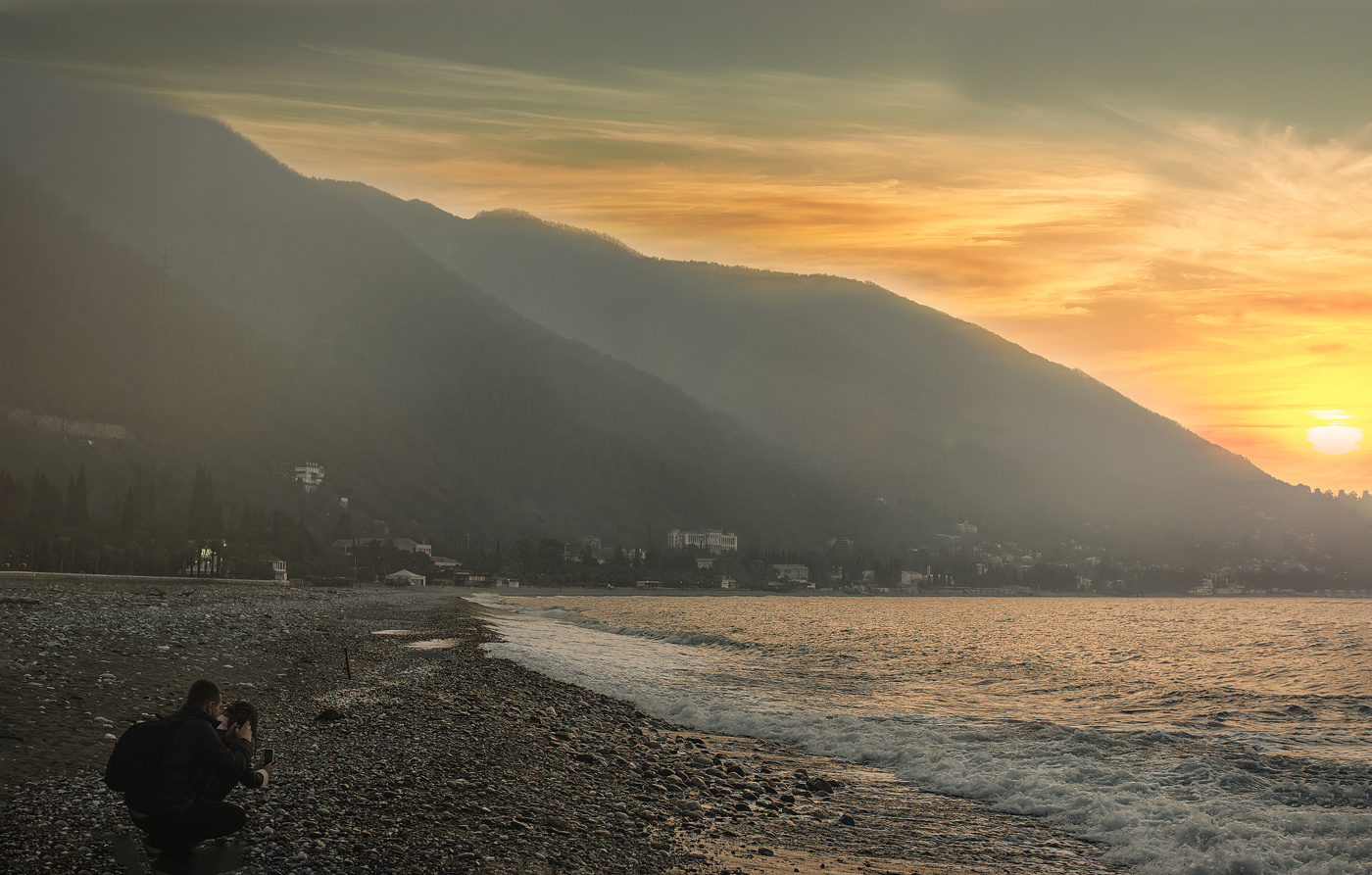 Восход солнца.