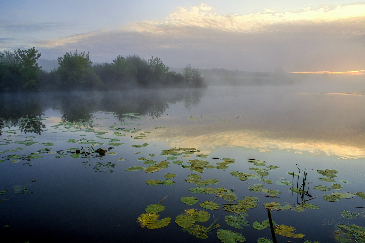 Туча на рассвете.