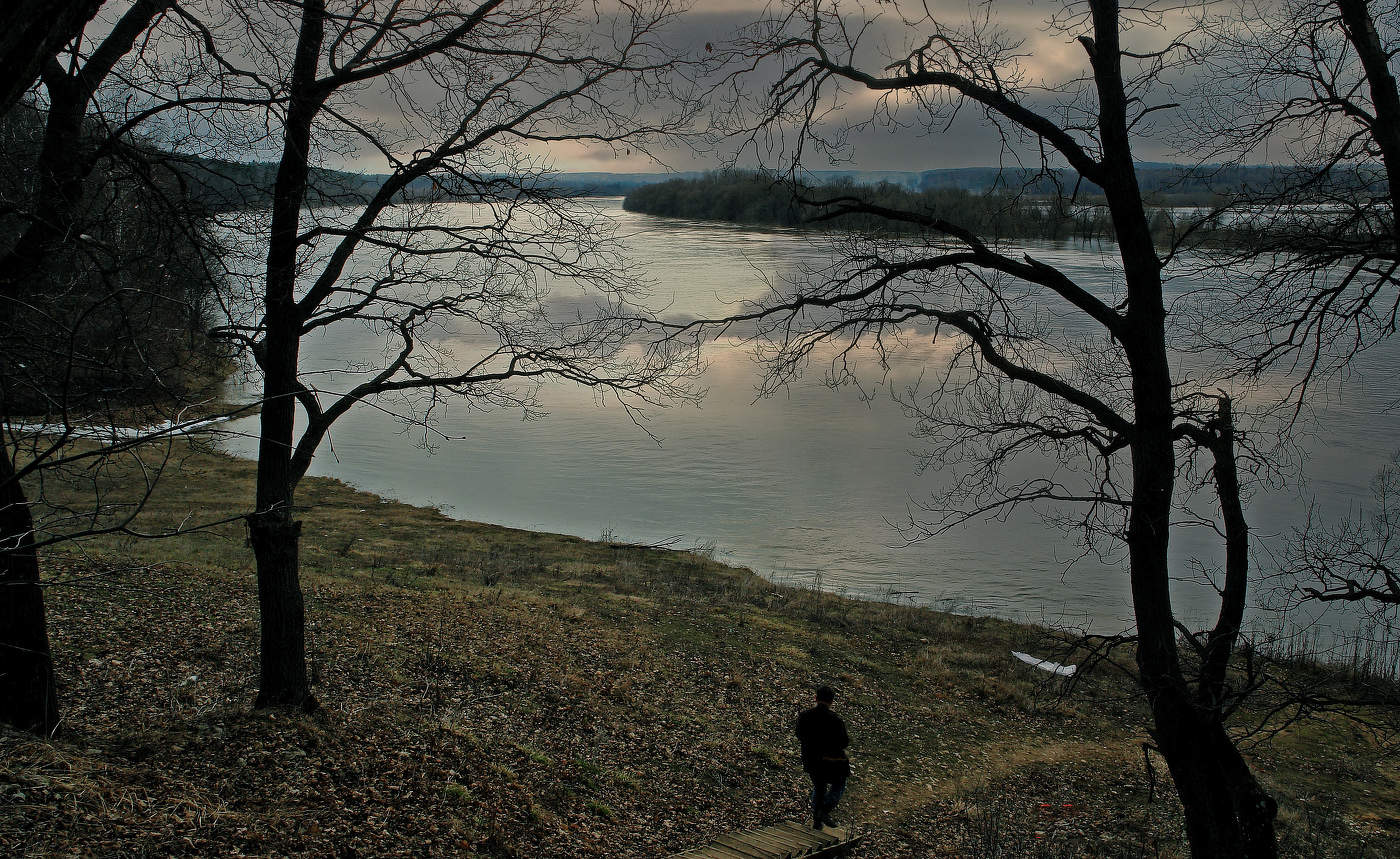 В разлив на Оке.