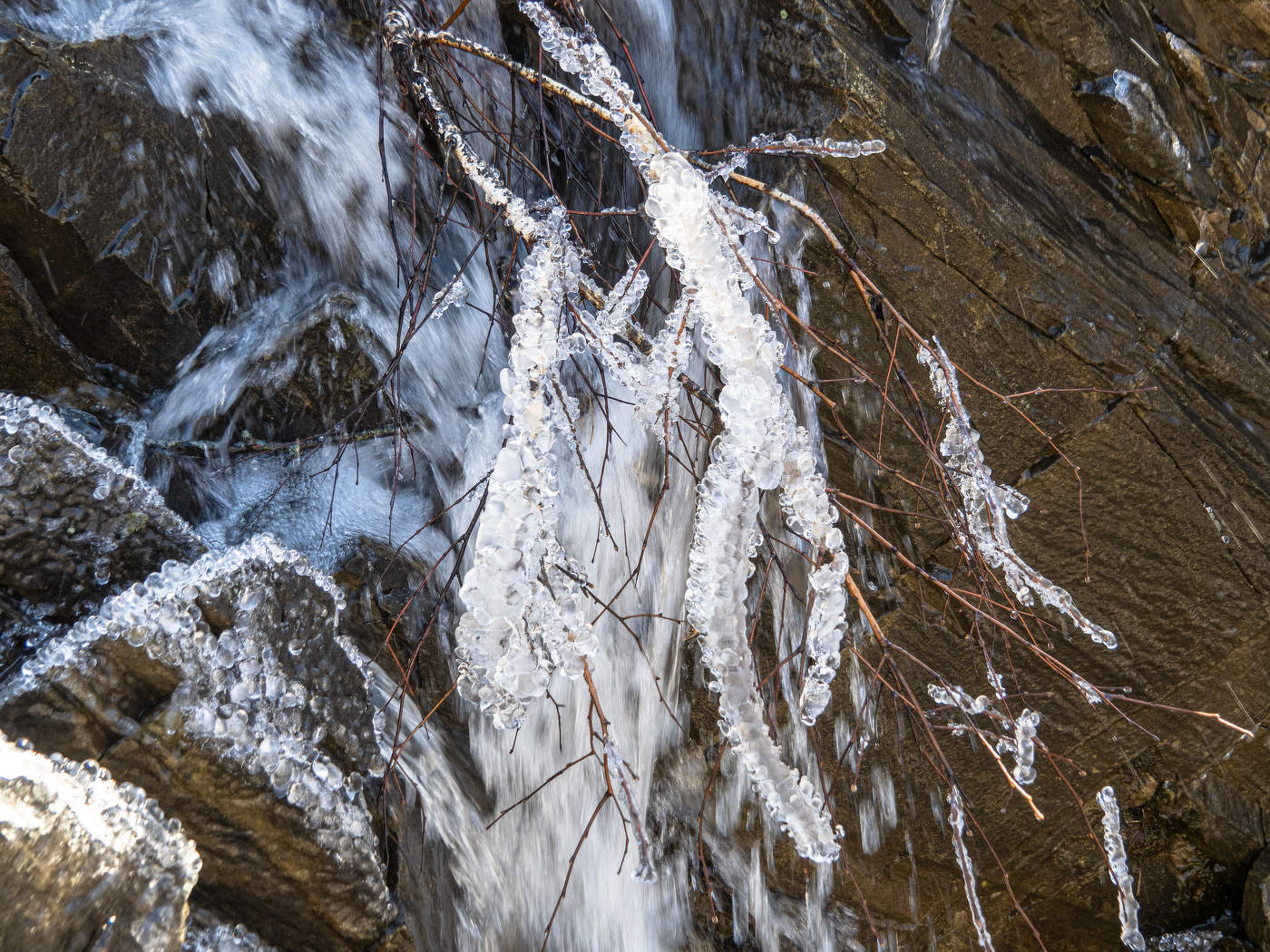 весна , сосульки