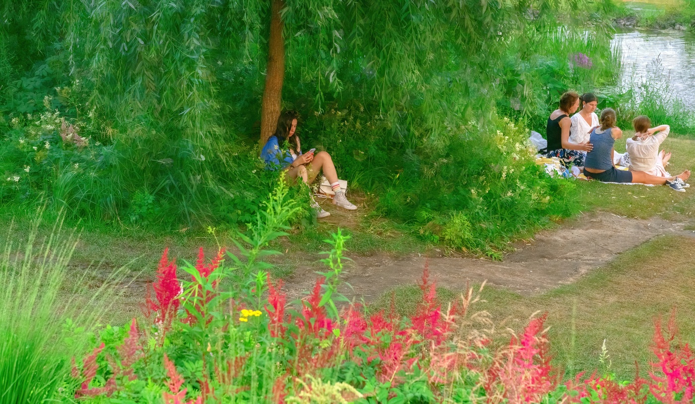 В Зарядье летом