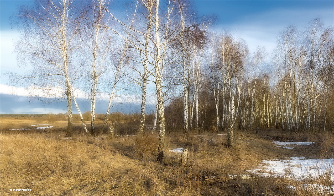 В остатках снега тихая мольба...