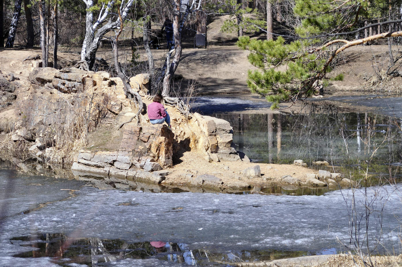 На весеннем солнышке