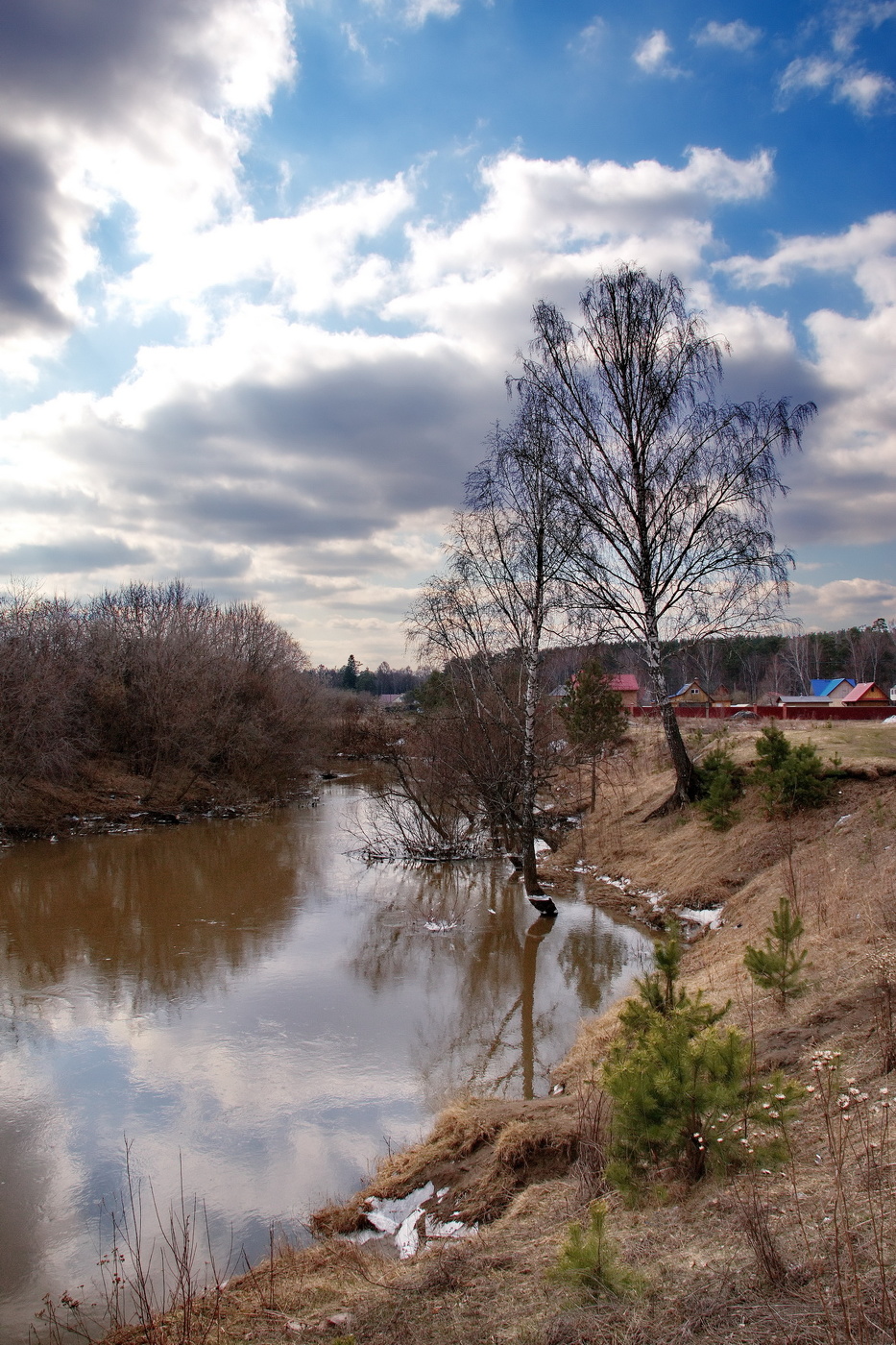Апрельским днём.